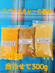 スパイス料理の基本　ターメリック/クミン/コリアンダー　大容量