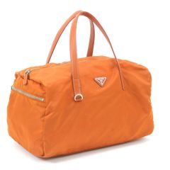 $$ PRADA プラダ ナイロン トートバッグ オレンジのサムネイル