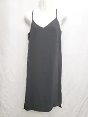 ◇ ⊂ ◎ ●未使用● INGNI イング タグ付き 膝下丈 キャミソールワンピース サイズM ブラック レディース P  【1409250044670】