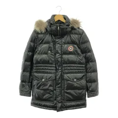 BURBERRY　BLACK　LABEL　バーバリーブラックレーベル　D1F20-618-09　ダウンジャケット　ダウンコート　Sサイズ　ホースロゴ　ノバチェック　シルバーフォックスファー　ブラック