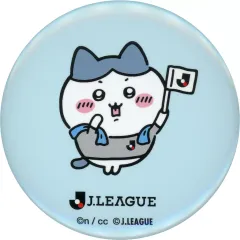 【中古】バッジ・ビンズ ハチワレ(応援) 「ちいかわ なんか小さくてかわいいやつ×Jリーグ トレーディング缶バッジ」