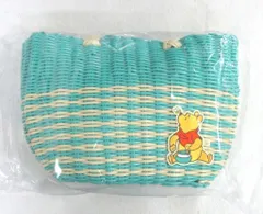 セガ プラチナムザッカ編みカゴバッグ くまのプーさん グリーン