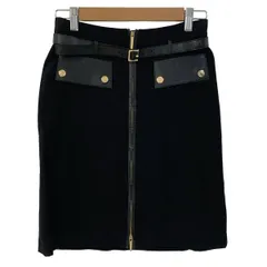 GUCCI グッチ　タイトスカート　サイズ38 ベロア　ボルドー 271001241007-3.jpg