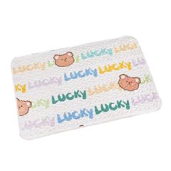 ペットシーツ 洗えるペットシーツ ペットマット 猫 犬用 漏れにくさ 噛み耐性 速乾 消護 超吸収 速乾 猫 の洗えるペットシーツ トイレ (ラッキーベア, 40*50cm)