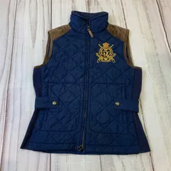 POLO RALPH LAURENポロラルフローレンのキルティングベスト　S 紺 POLO RALPH LAUREN ポロ ラルフローレン キルティング ベストを