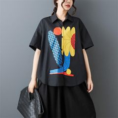 モード系  半袖シャツ 綿 トップス レディース 夏らしいアクセントに 個性派 ナチュラルな雰囲気 軽やかな羽織りとしても大活躍 大人の涼感スタイル 大人可愛い おすすめ