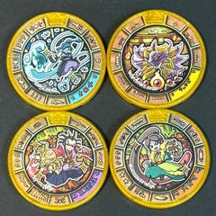 ☆新品☆メダランド未登録★妖怪ウォッチ★　トレジャーメダル　ゴールドランクTメダル　4種類　オロチ　キュウビ　土蜘蛛　大ガマ　まとめ売り　妖怪ウォッチ　妖怪メダル