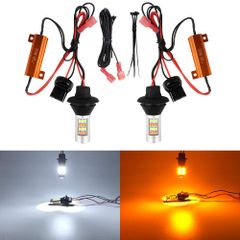 Catland ウインカーポジション T20 シングル LED ウインカーポジションキット アンバー ホワイト 2色 ウインカー ポジション バルブ 7440 W21W WY21W ハイフラ防止 キャンセラー 抵抗付き 車 バイク 汎用 LEDバルブ ピンチ部