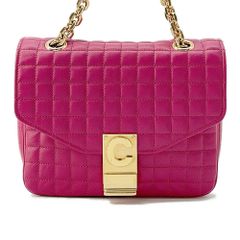 セリーヌ チェーンショルダーバッグ レザー スモールCセー 188403 CELINE バッグ
