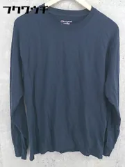 ◇ Champion チャンピオン 長袖 Tシャツ カットソー サイズＭ ネイビー メンズ  【1002801408237】