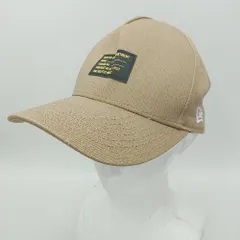 ◇ Φ NEW ERA ニューエラ RN11493 CA40289 ロゴ入りワッペン 6パネルキャップ ベージュ系 サイズ表記なし メンズ E  【1507280014189】