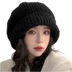 ビーニー ニットキャップ 帽子 防寒 小顔 カジュアル あったかい 大きめ ゆったり CY116 ニット帽子 [クロスマーベリー]