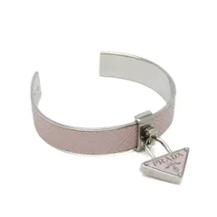 プラダ(Prada) 1IB375 レザー,メタル バングル ライトピンク,シルバーのサムネイル