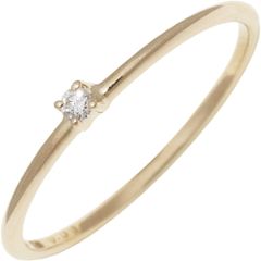 イーエム 指輪 K18YG ダイヤ0.01ct ピンキーリング