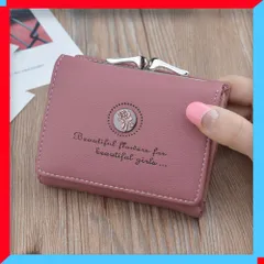 新品 折り畳み財布 レディース ミニウォレット 軽量 大容量 PUレザー かわいい ギフトにも【送料無料】