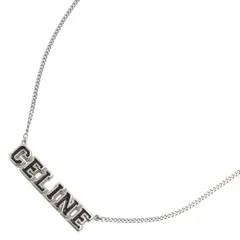 CELINE (セリーヌ) Universite Sterling Silver and Enamel Necklace 460DS6SSE 38NS ユニヴェルシテ ネックレス ロゴネックレス シルバーのサムネイル