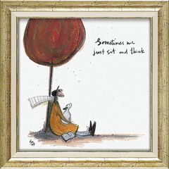 インテリア 絵画 サムトフト 絵画 新作 「 時にはゆっくり考えよう 」 Gel加工 Sam Toft 絵画 インテリア 壁掛け 絵画 額入り 絵画 ポスター 絵画 海 インテリア 雑貨 アンティーク アンティーク調 ヨーロピアン インポート 複製画