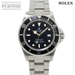 ロレックス ROLEX シードゥエラー 16600 W番 メンズ 腕時計 デイト ブラック 文字盤 オートマ 自動巻き ウォッチ Sea-Dweller 90214177
