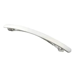 【シルバー×ワンサイズ】[Cream dot. クリームドット公式] ヘアアクセサリー レディース  バレッタ ヘアクリップ 大きめ メタル ヘアライン加工 艶消し マット 大人 上品 エレガント カジュアル シンプル  