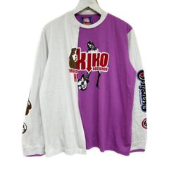 希少KIKO KOSTADINOV✖︎ヒステリックグラマーロンTパープル✖︎ブラック 参考上代50600円 KIKO KOSTADINOV x HYSTERIC GLAMOUR 22AW