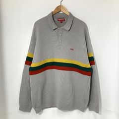 Lサイズ 田中シェン supreme Stripe Zip L/S Polo - メルカリ
