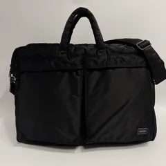 ✨PORTER ポーター タンカー 2WAY ブリーフケース ブラック ショルダー付き A4収納 ビジネスバッグ 軽量 ナイロン製 通勤 通学 ユニセックス✨