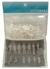 建築模型用人形1/50　100体入り　40-0347