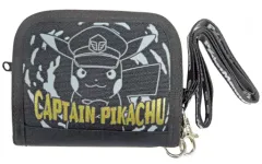 【中古】財布・パスケース キャプテンピカチュウ(ブラック) ラウンドウォレット 「ポケットモンスター」