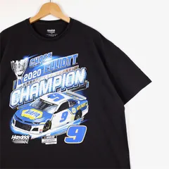 Hendrick MOTOR SPORTS 半袖プリントTシャツ メンズUS-XXLサイズ レーシングカー NASCAR 黒 t-2272n