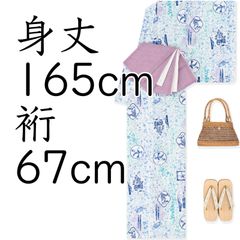 新品浴衣　みすゞうた　綿絽　私と小鳥と鈴と