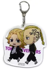 【中古】雑貨 佐野万次郎(マイキー)＆龍宮寺堅(ドラケン) 描き起こしミニキャラアクリルペアキーホルダー 「Blu-ray/DVD 東京リベンジャーズ 第2巻」 アニメイト購入特典