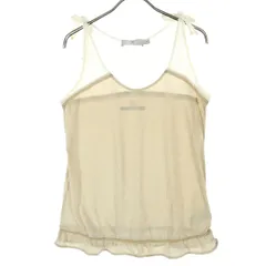 美品 adidas アディダス stella mccartney ノースリーブ メッシュ タンクトップ S ベージュ ステラマッカートニー コラボ レディース 古着