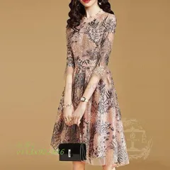 パーティードレス 結婚式 40代 ロング 袖あり 五分袖 大きいサイズ 韓国風 二次会 刺繍 謝恩会 上品 フォーマルドレス レースワンピース 披露宴 お呼ばれ 着痩せ vii3x922946