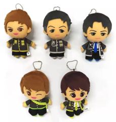 【中古】キーホルダー・マスコット(男性) 全5種セット BOYS AND MEN ボールチェーン付ぬいぐるみvol.2 アドアーズ・セガ・ナムコ限定