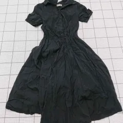 ◇ ⊂ MISCH MASCH ミッシュマッシュ シンプル系 半袖 膝下丈 ワンピース サイズM ブラック系 レディース E  【1509100026266】
