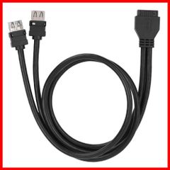 【数量限定】ヘッダー接続(60cm) USB3.0ケーブル PC 変換ケーブル USB3.0 から 19ピン/20ピン(メス) パネルマウント用 VGEBY