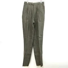 ポールスミス パンツ ボトムス スラックス リネン ヘリンボーン柄 メンズ ﾌﾘｰサイズ ブラウン Paul Smith 【中古】