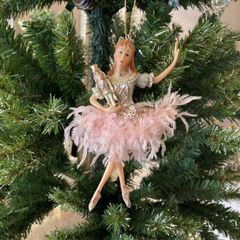 【2023★クリスマスギフト】ラグジュアリーなデザインが素敵 バレリーナオーナメント