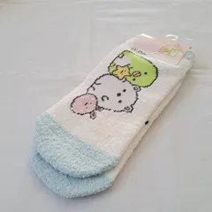 【23-25㎝】【1足売り】レディース靴下　レディースソックス　すみっコぐらし靴下　ふわふわ　モコモコ靴下　ペンギン　しろくま　　キャラクターソックス　ルームソックス　あったか靴下