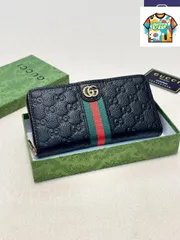 【今日特価】Gucci グッチ シングルジッパーハンドウォレットシリーズ 頭層牛皮プレス柄を採用し質感に優れる-WTO輸入2