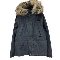 中古】 THE NORTH FACE ノースフェイス ジャケット フーディー グレー