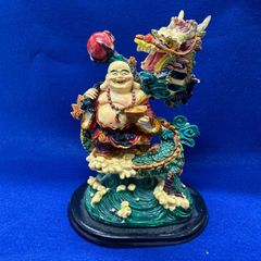 布袋様　龍　縁起物　置物 インテリア　オブジェ