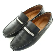 バリー BALLY PEARCE ドライビングシューズ ローファー フラット レザー EU11 29cm 黒 ブラック 6206923 /BBのサムネイル