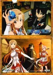 【中古】クリアファイル キリト＆アスナ＆エギル A4クリアファイル 「ソードアート・オンライン」