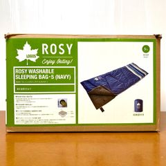 LOGOS ロゴス ROSY ウォッシャブル シュラフ・５　寝袋 キャンプ アウトドア 登山 屋内 屋外 スリーピングバッグ ネイビーNAVY 紺 洗える 丸洗い