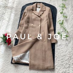 美品】ポールスチュアート カシミヤ混 ウール ロング ダブルチェスター