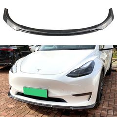 【送料無料】Tesla テスラ Model Y 対応 フロントリップスポイラー エアロバンパー 前唇 フロントアンダーガード カスタム外装パーツCYB105人気注目