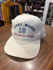 野茂英雄 MLB ドジャース オールスター 1995年 16番 ベースボールキャップ ホワイト スナップバック 調整可能 A-511