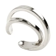 【シルバー × フリーサイズ】[Cream dot. クリームドット公式] イヤーカフ レディースイヤーカフ イヤカフ 片耳用 シンプル メタル レイヤード風 大人 上品 エレガント