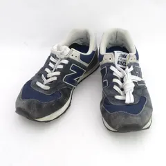 new balance / ニュー バランス ◆スニーカー/574/スエード/ネイビー/26.5ｃｍ ML574EVN 【メンズ/MEN/男性/ボーイズ/紳士】【靴/クツ/シューズ/SHOES】 メンズファッション【中古】 